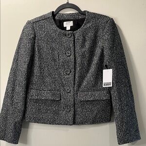 NWT Black and White Boucle Tweed Blazer S Nordstrom Rack